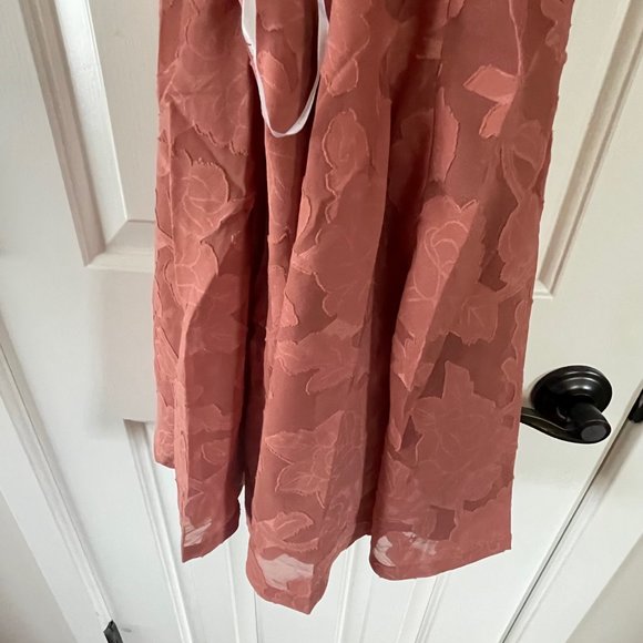 New Lulus Days of Beauty Vintage Rose Burnout Floral Skater Dress Size XS P3 - Picture 11 of 11